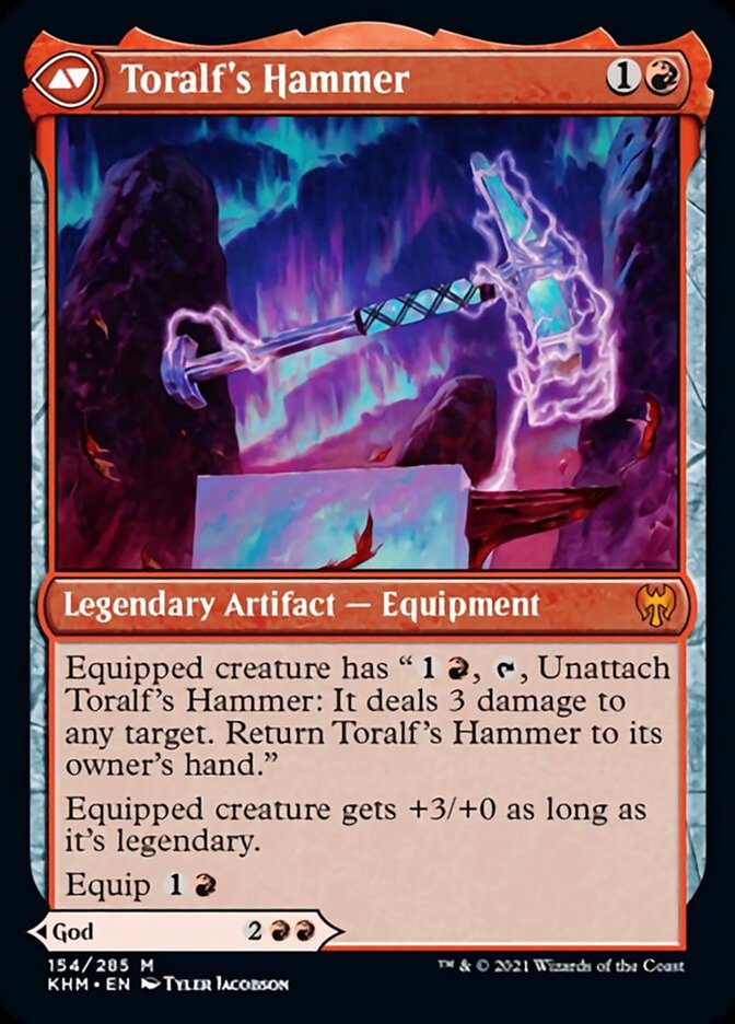 Toralf, God of Fury // Toralf's Hammer [Kaldheim] - Evolution TCG