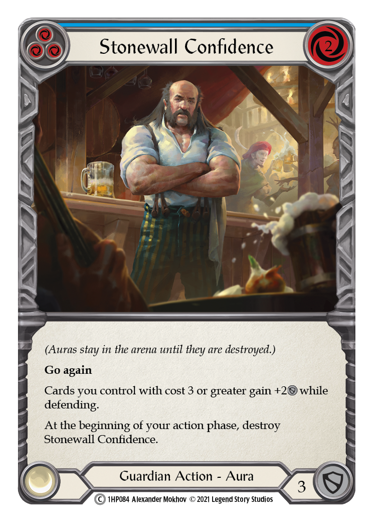 Stonewall Confidence (Blue) [1HP084] (History Pack 1) - Evolution TCG