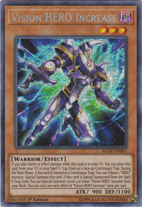 Vision Hero Increase [BLHR-EN007] Secret Rare - Evolution TCG