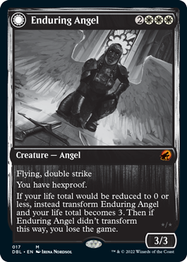 Enduring Angel // Angelic Enforcer [Innistrad: Double Feature] - Evolution TCG