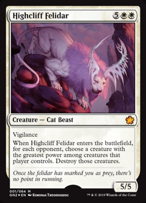 Highcliff Felidar [Game Night 2019] - Evolution TCG