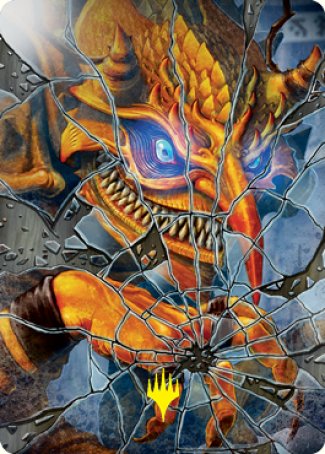 Reflection of Kiki-Jiki Art Card (Gold-Stamped Signature) [Kamigawa: Neon Dynasty Art Series] - Evolution TCG