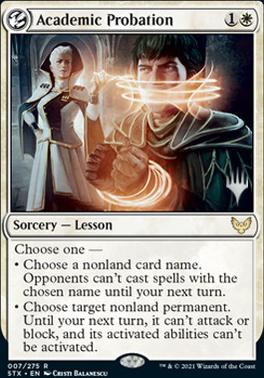 Academic Probation (Promo Pack) [Strixhaven: School of Mages Promos] - Evolution TCG