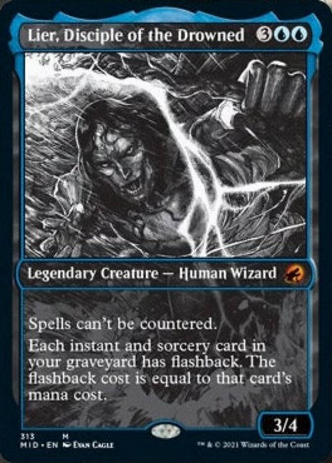 Lier, Disciple of the Drowned (Showcase Eternal Night) [Innistrad: Midnight Hunt] - Evolution TCG