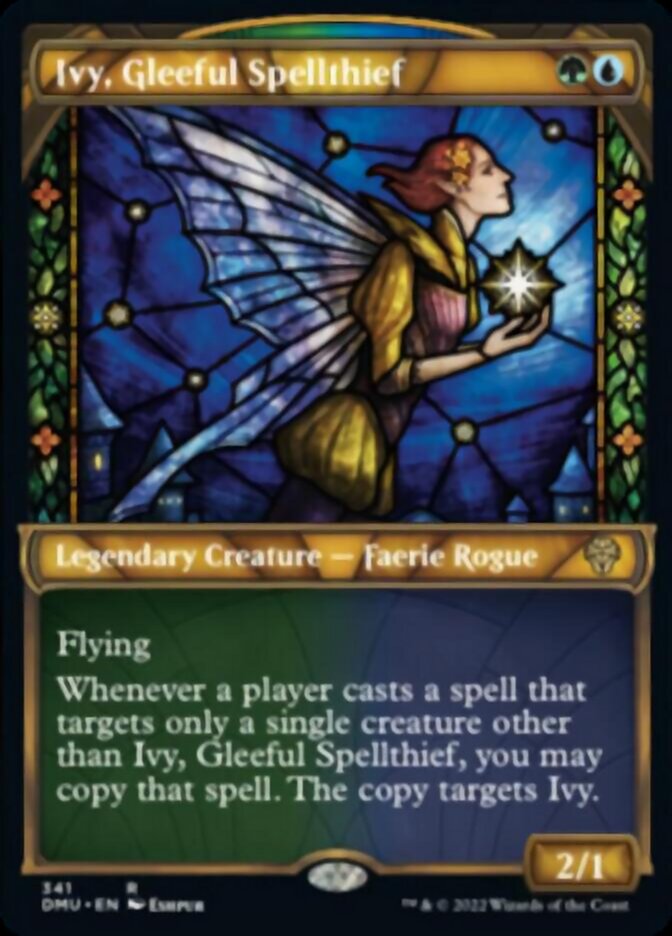Ivy, Gleeful Spellthief (Showcase Textured) [Dominaria United] - Evolution TCG