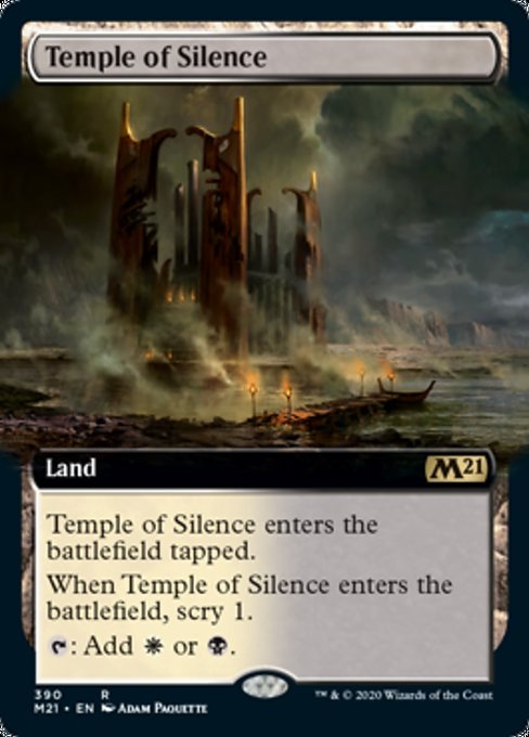 Temple of Silence (Extended Art) [Core Set 2021] - Evolution TCG