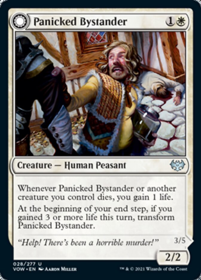 Panicked Bystander // Cackling Culprit [Innistrad: Crimson Vow] - Evolution TCG