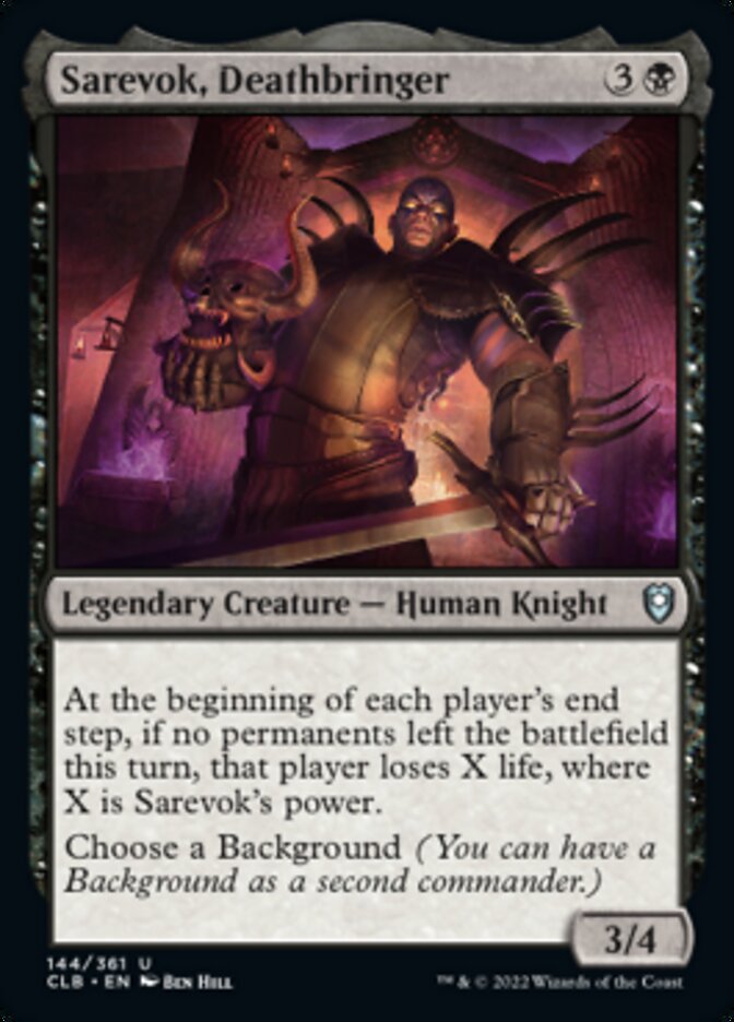Sarevok, Deathbringer [Commander Legends: Battle for Baldur's Gate] - Evolution TCG