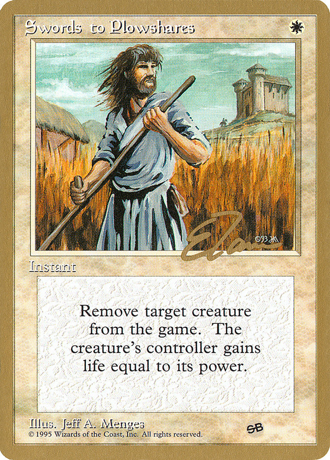 Swords to Plowshares (Eric Tam) (SB) [Pro Tour Collector Set] - Evolution TCG