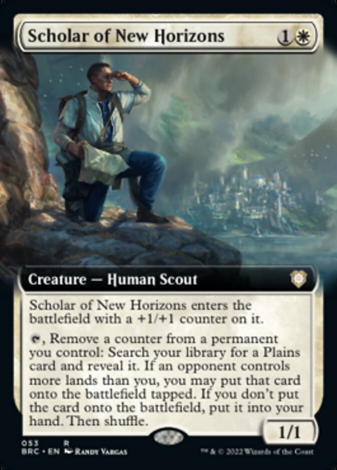 Scholar of New Horizons (Extended Art) [The Brothers' War Commander] - Evolution TCG