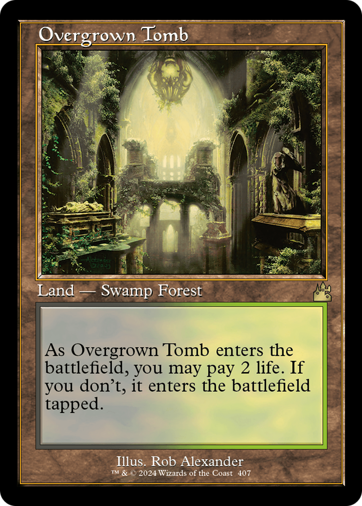 Overgrown Tomb (Retro) [Ravnica Remastered] - Evolution TCG