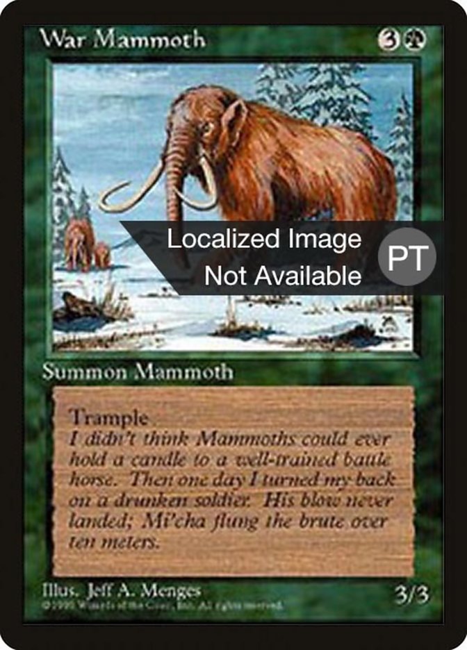 War Mammoth [Fourth Edition (Foreign Black Border)] - Evolution TCG