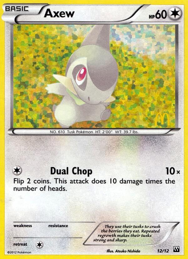 Axew (12/12) [McDonald's Promos: 2012 Collection] - Evolution TCG