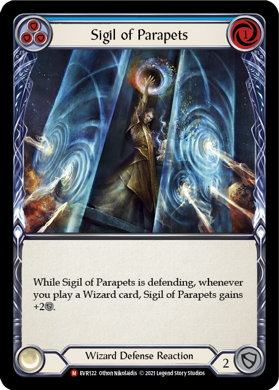 Sigil of Parapets [EVR122] (Everfest)  1st Edition Rainbow Foil - Evolution TCG