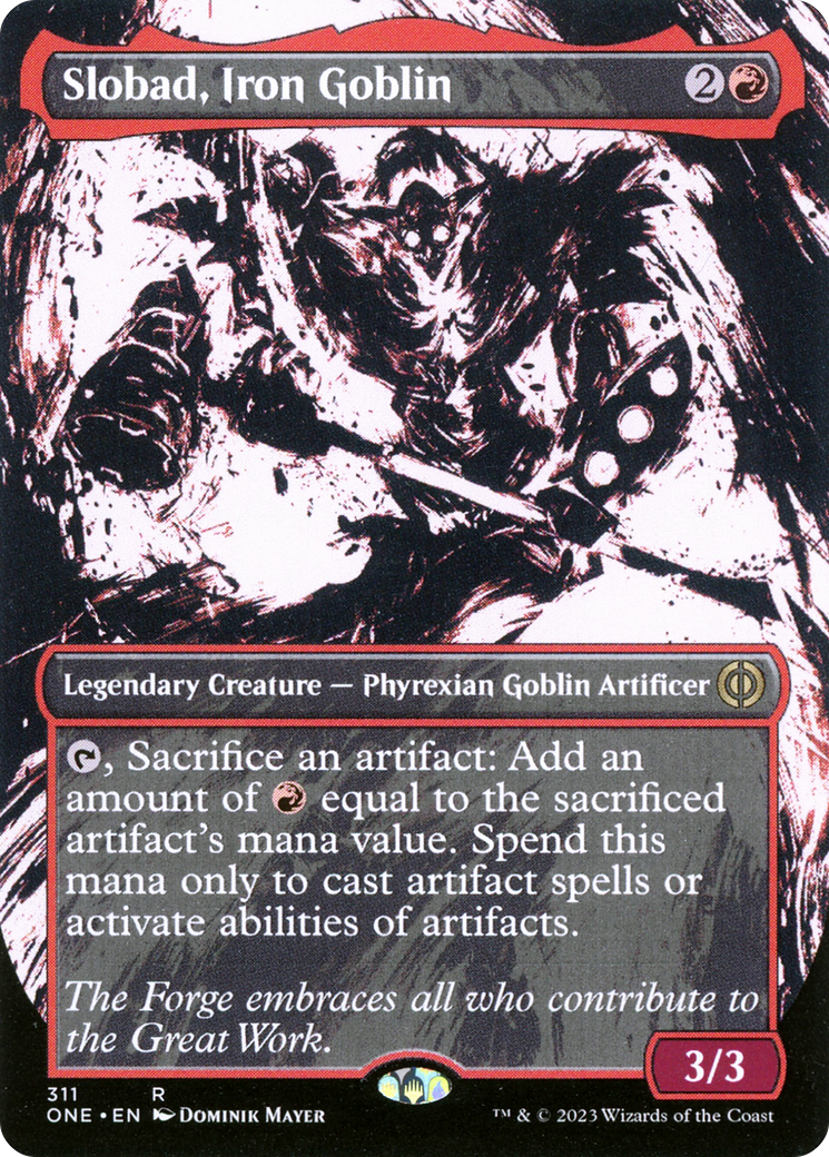 Slobad, Iron Goblin (Borderless Ichor) [Phyrexia: All Will Be One] - Evolution TCG