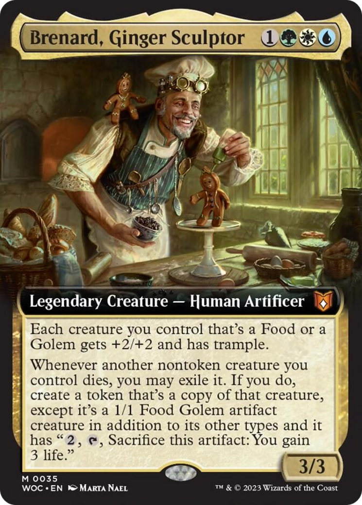 Brenard, Ginger Sculptor (Extended Art) [Wilds of Eldraine Commander] - Evolution TCG