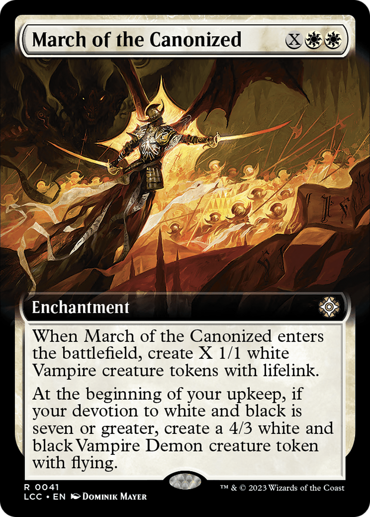 March of the Canonized (Extended Art) [The Lost Caverns of Ixalan Commander] - Evolution TCG