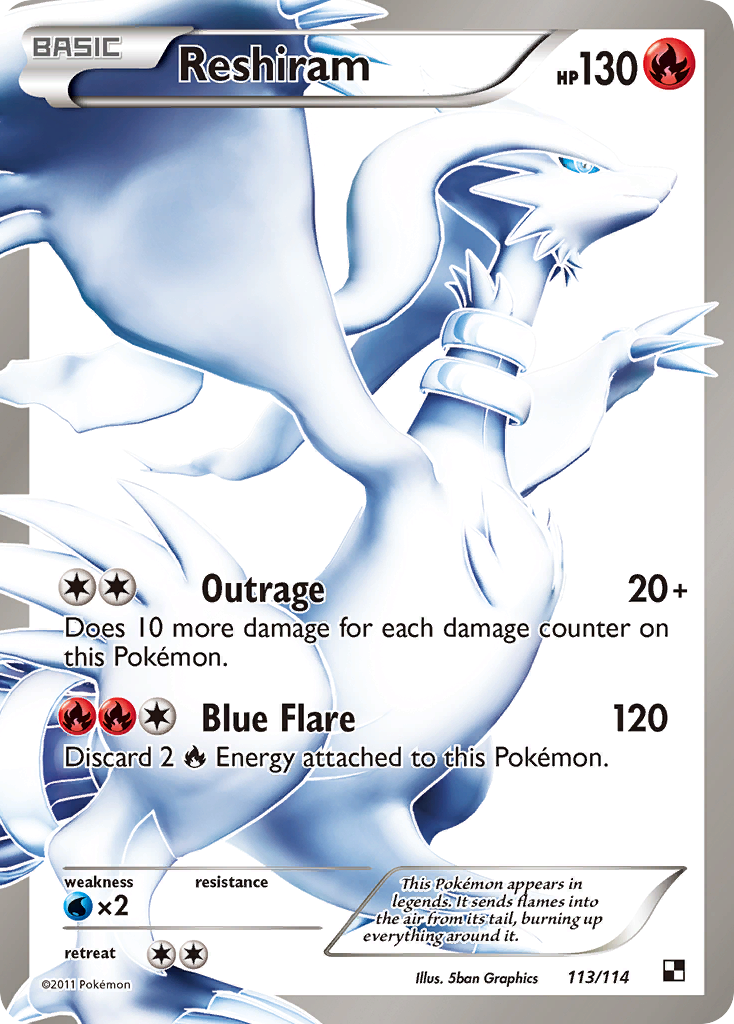 Reshiram (113/114) [Black & White: Base Set] - Evolution TCG