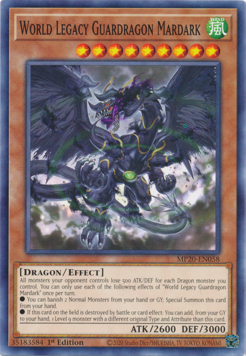World Legacy Guardragon Mardark [MP20-EN058] Common - Evolution TCG