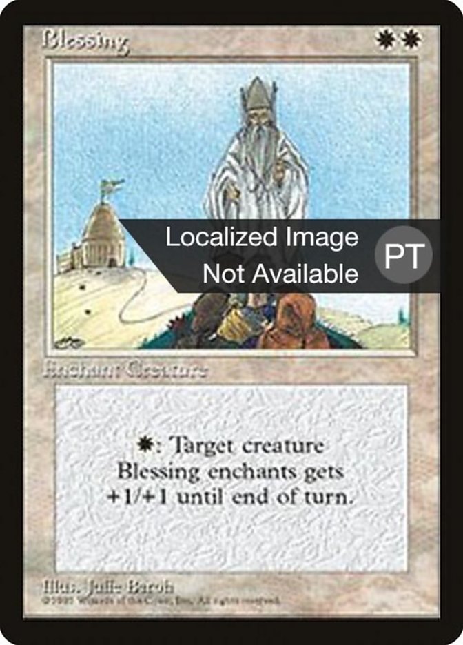 Blessing [Fourth Edition (Foreign Black Border)] - Evolution TCG