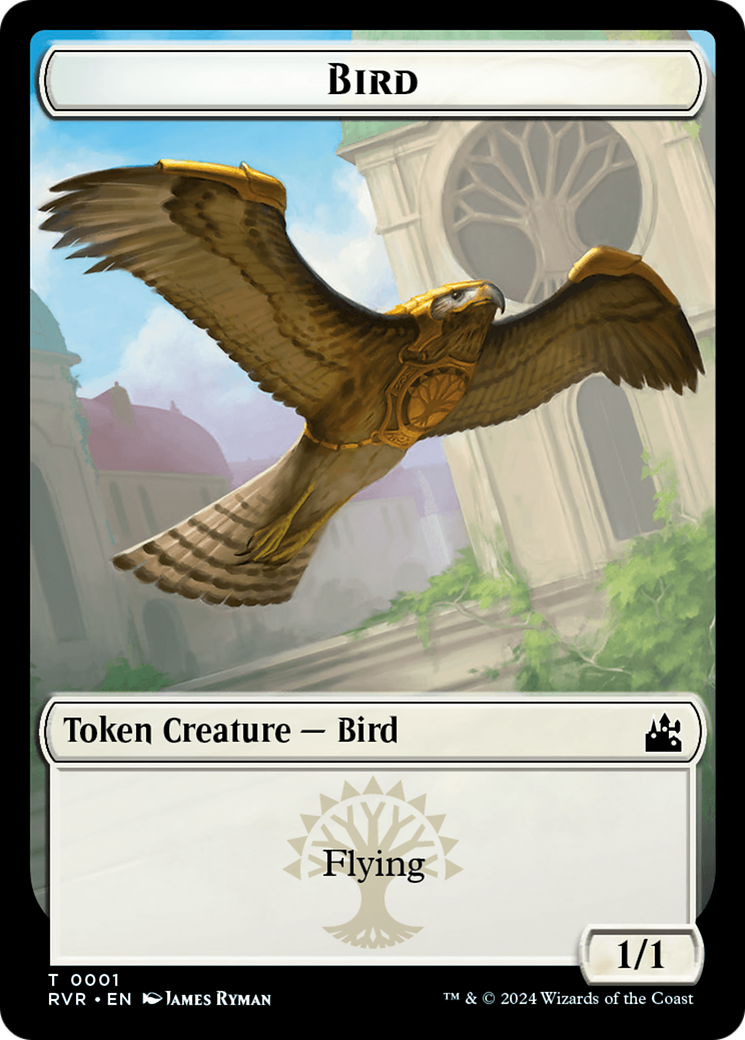 Bird // Emblem - Domri Rade Double-Sided Token [Ravnica Remastered Tokens] - Evolution TCG