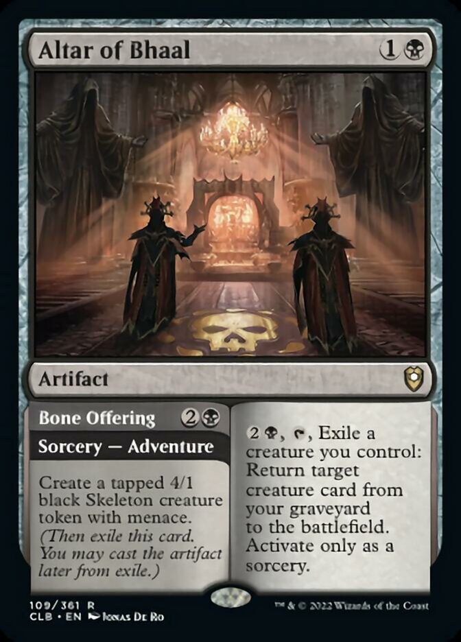 Altar of Bhaal // Bone Offering [Commander Legends: Battle for Baldur's Gate] - Evolution TCG