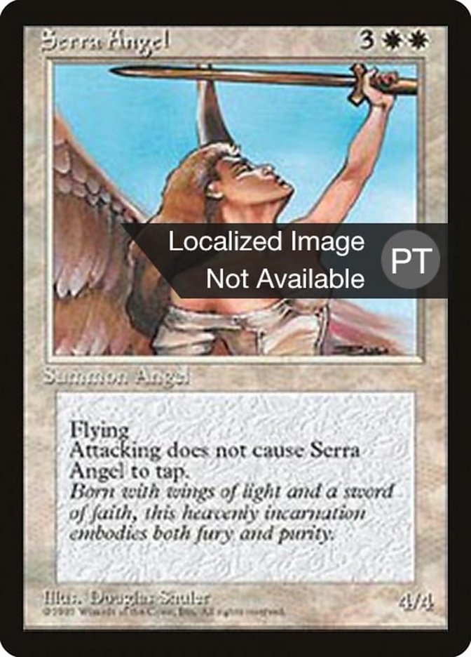 Serra Angel [Fourth Edition (Foreign Black Border)] - Evolution TCG