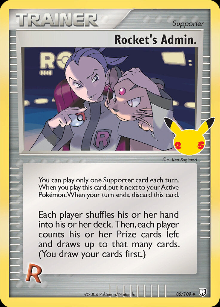 Rocket's Admin. (86/109) [Celebrations: 25th Anniversary - Classic Collection] - Evolution TCG