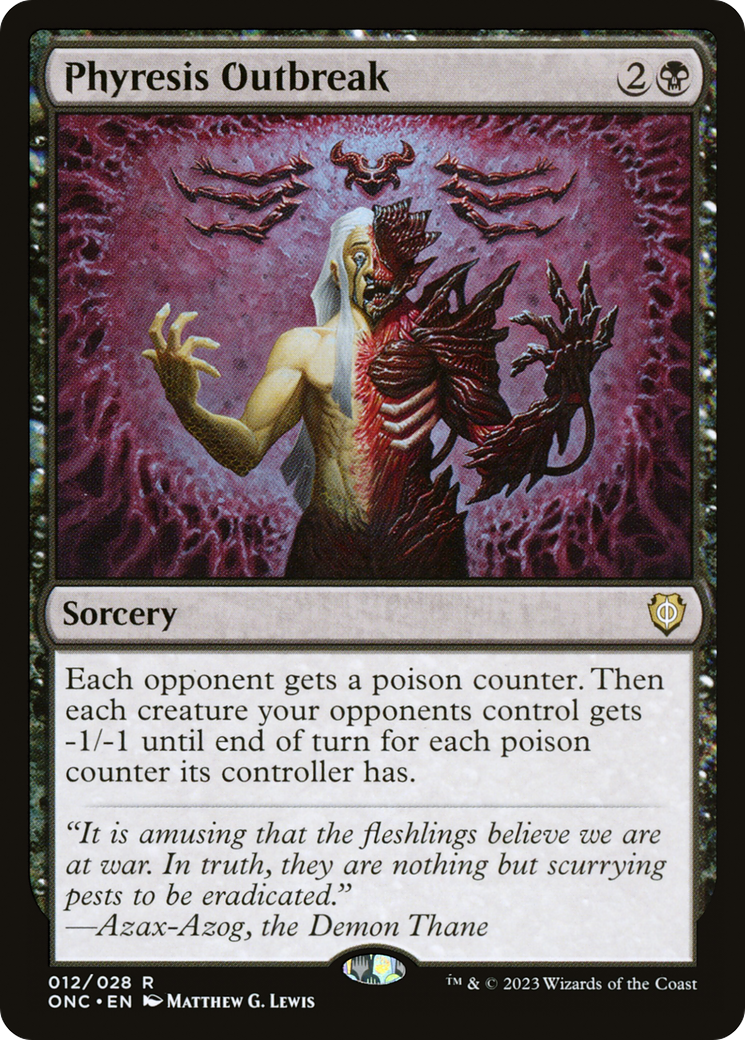 Phyresis Outbreak [Phyrexia: All Will Be One Commander] - Evolution TCG