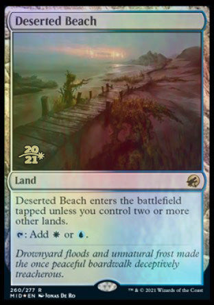 Deserted Beach [Innistrad: Midnight Hunt Prerelease Promos] - Evolution TCG