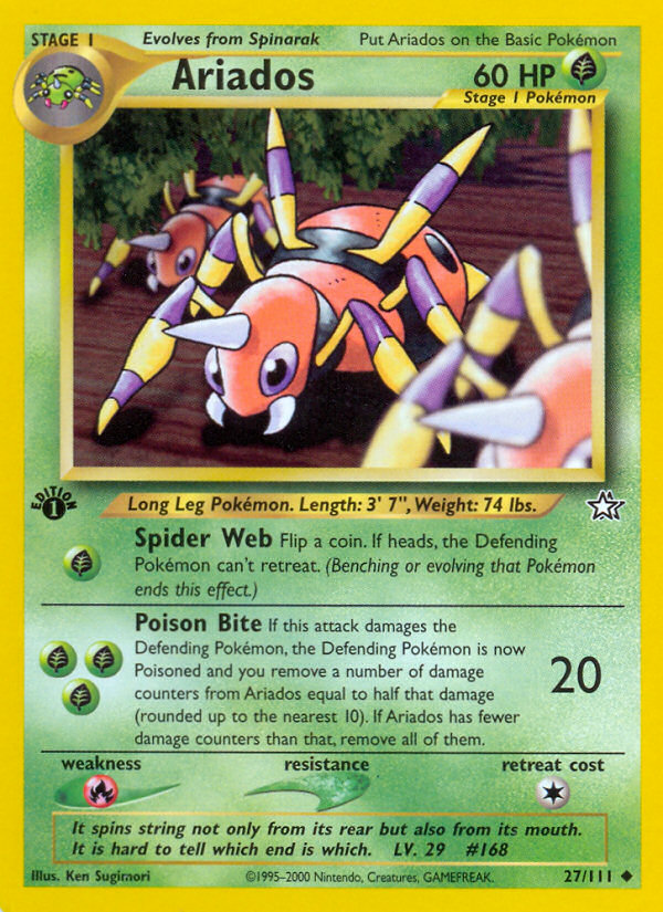Ariados (27/111) [Neo Genesis 1st Edition] - Evolution TCG