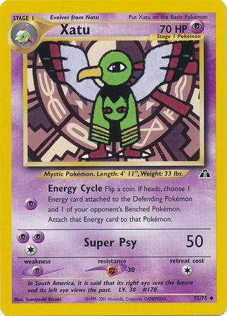 Xatu (52/75) [Neo Discovery Unlimited] - Evolution TCG