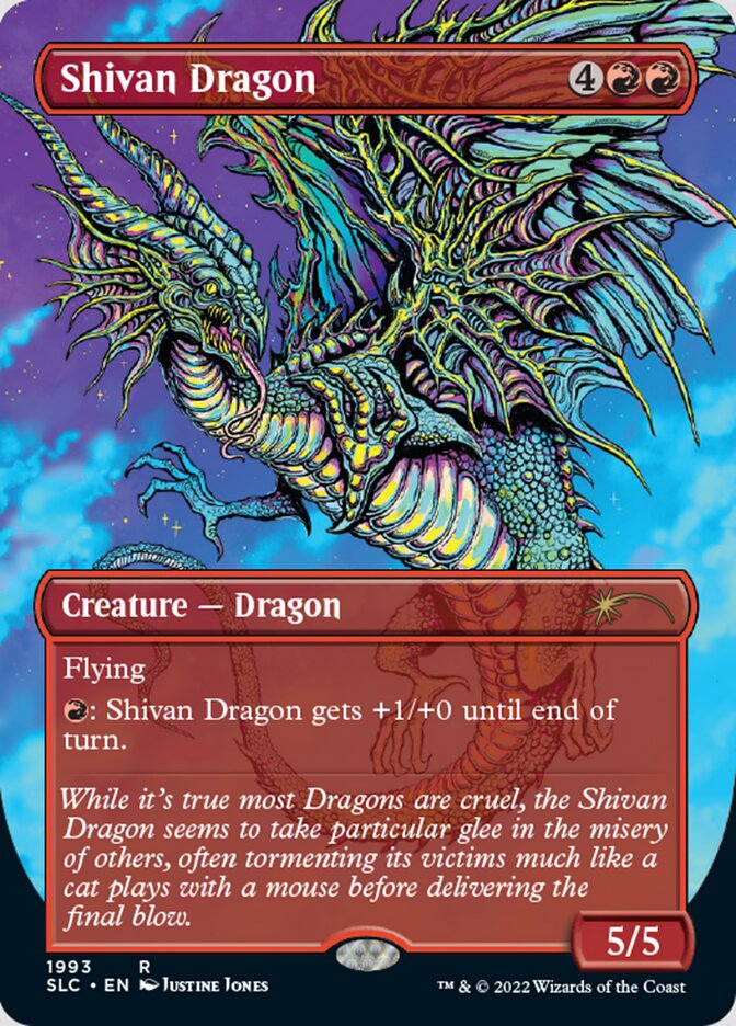 Shivan Dragon (Borderless) [Secret Lair 30th Anniversary Countdown Kit] - Evolution TCG