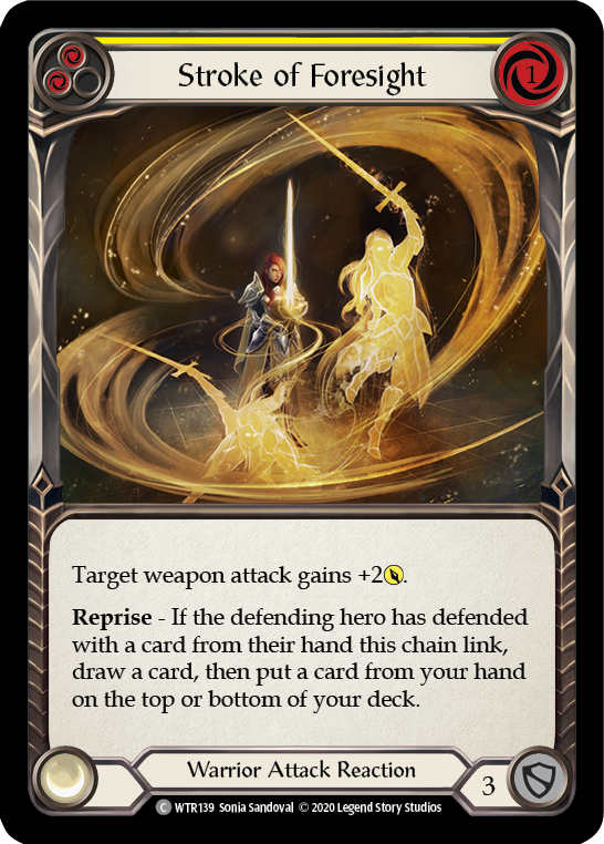 Stroke of Foresight (Yellow) [U-WTR139] (Welcome to Rathe Unlimited)  Unlimited Normal - Evolution TCG