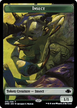 Insect // Cat (003) Double-Sided Token [Dominaria Remastered Tokens] - Evolution TCG