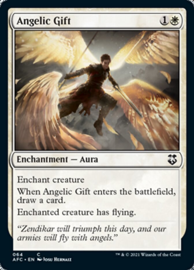Angelic Gift [Dungeons & Dragons: Adventures in the Forgotten Realms Commander] - Evolution TCG