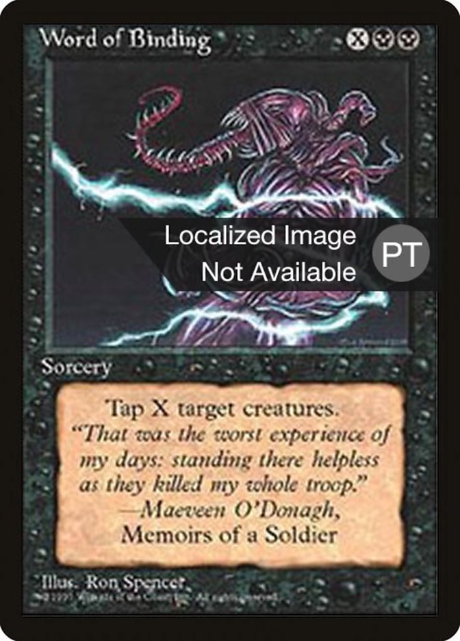 Word of Binding [Fourth Edition (Foreign Black Border)] - Evolution TCG