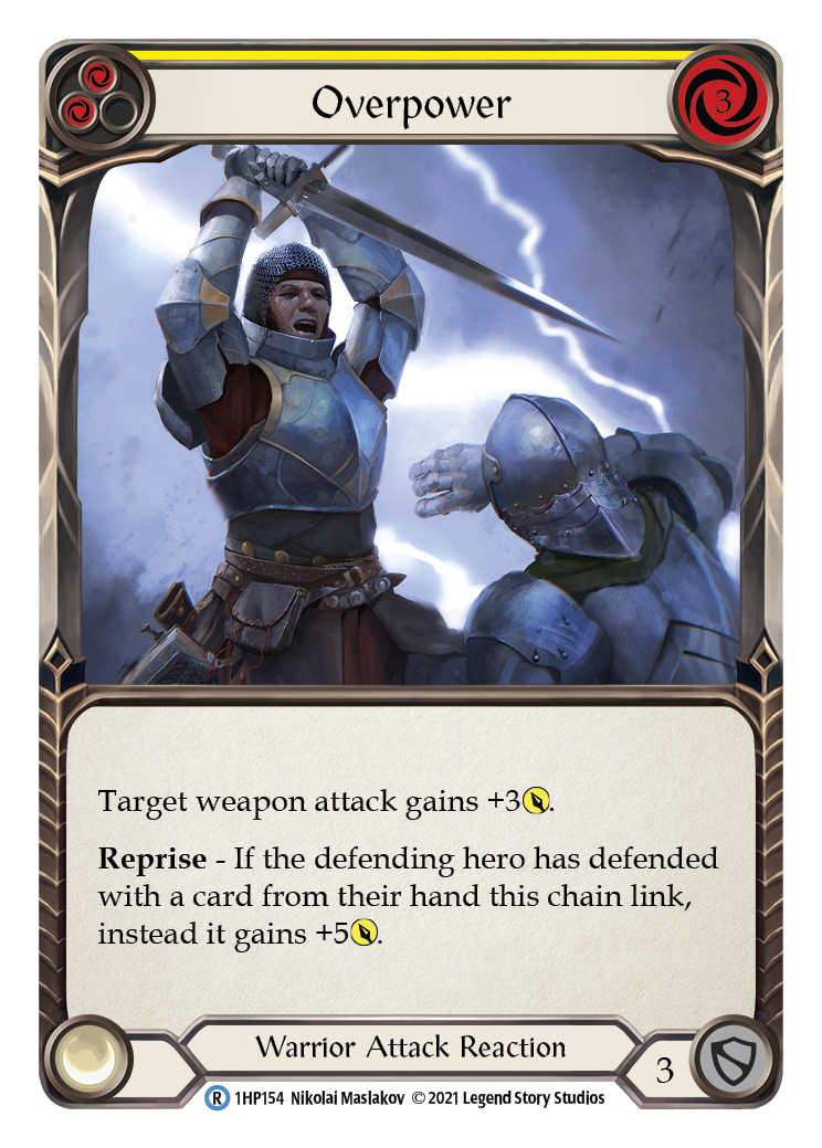 Overpower (Yellow) [1HP154] (History Pack 1) - Evolution TCG
