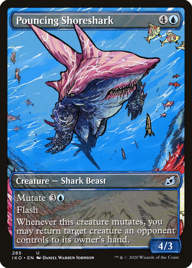 Pouncing Shoreshark (Showcase) [Ikoria: Lair of Behemoths] - Evolution TCG