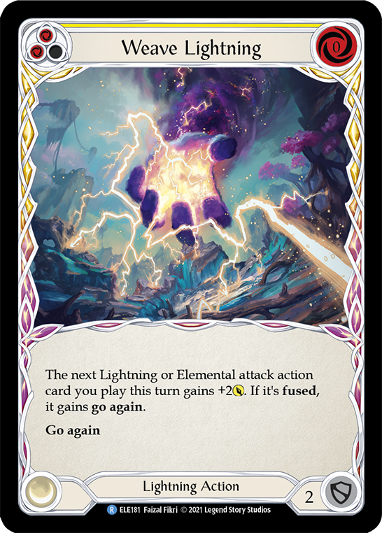 Weave Lightning (Yellow) [ELE181] (Tales of Aria)  1st Edition Normal - Evolution TCG