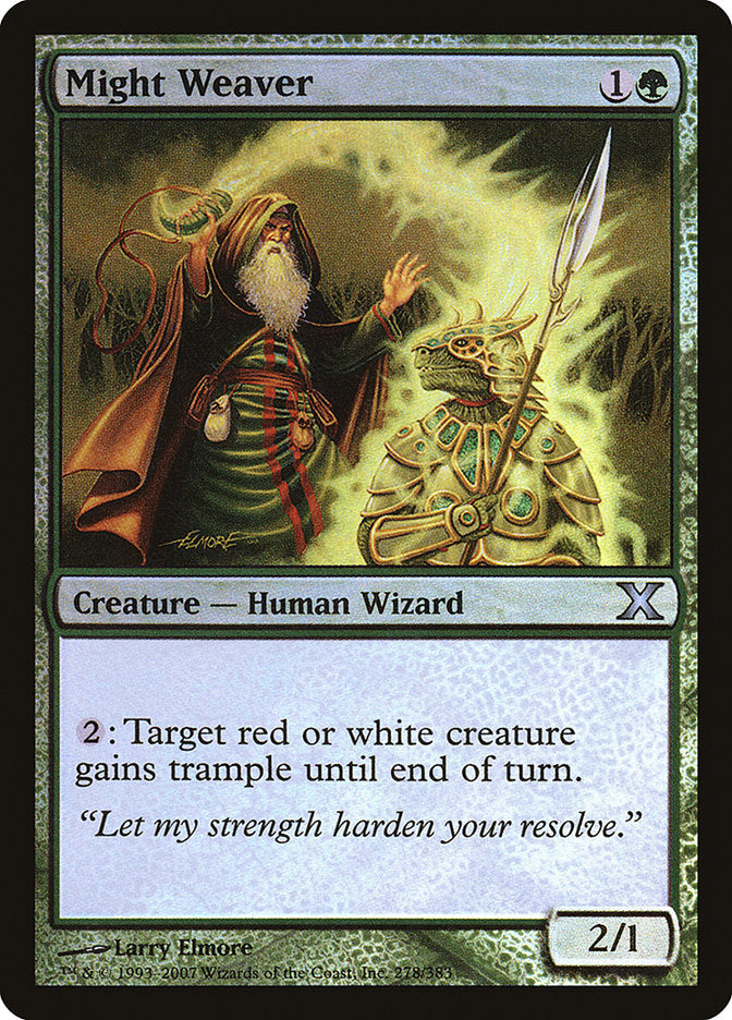 Might Weaver (Premium Foil) [Tenth Edition] - Evolution TCG