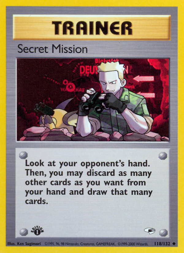 Secret Mission (118/132) [Gym Heroes 1st Edition] - Evolution TCG