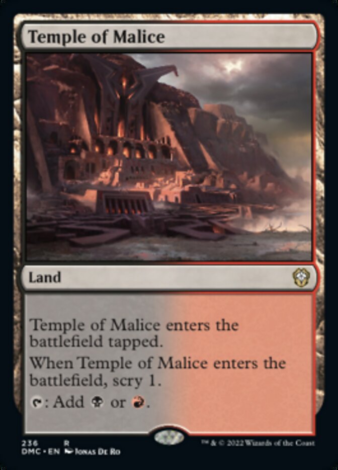 Temple of Malice [Dominaria United Commander] - Evolution TCG