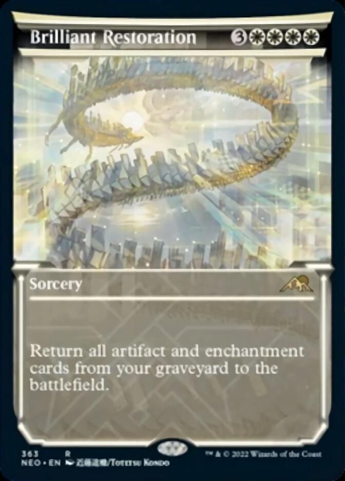 Brilliant Restoration (Showcase Soft Glow) [Kamigawa: Neon Dynasty] - Evolution TCG