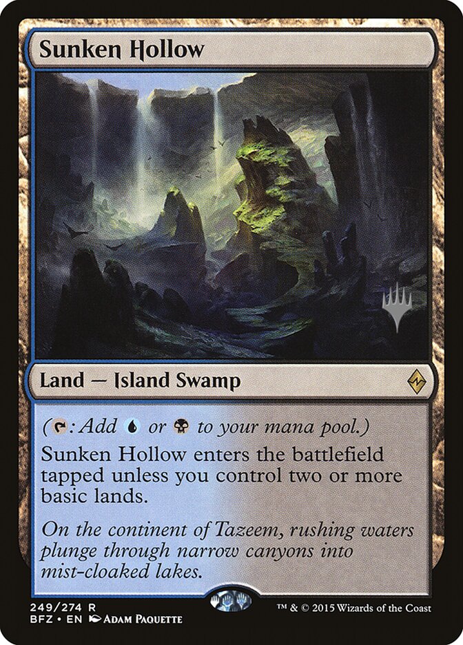 Sunken Hollow [Battle for Zendikar Promos] - Evolution TCG