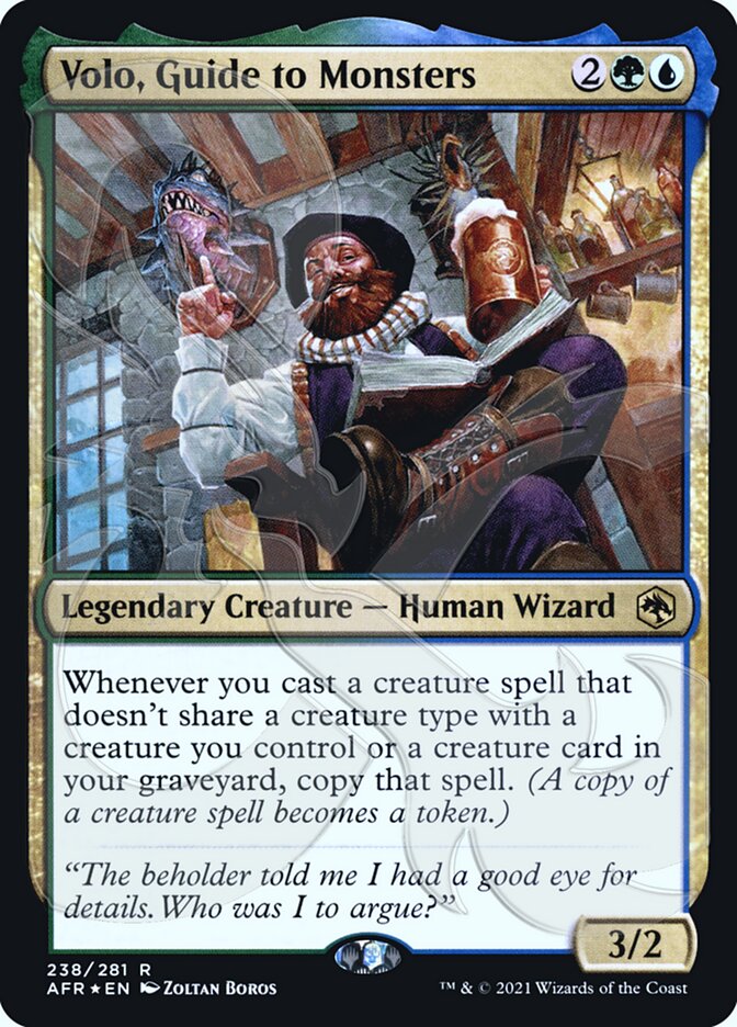 Volo, Guide to Monsters (Ampersand Promo) [Dungeons & Dragons: Adventures in the Forgotten Realms Promos] - Evolution TCG