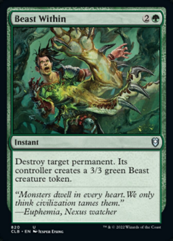 Beast Within [Commander Legends: Battle for Baldur's Gate] - Evolution TCG