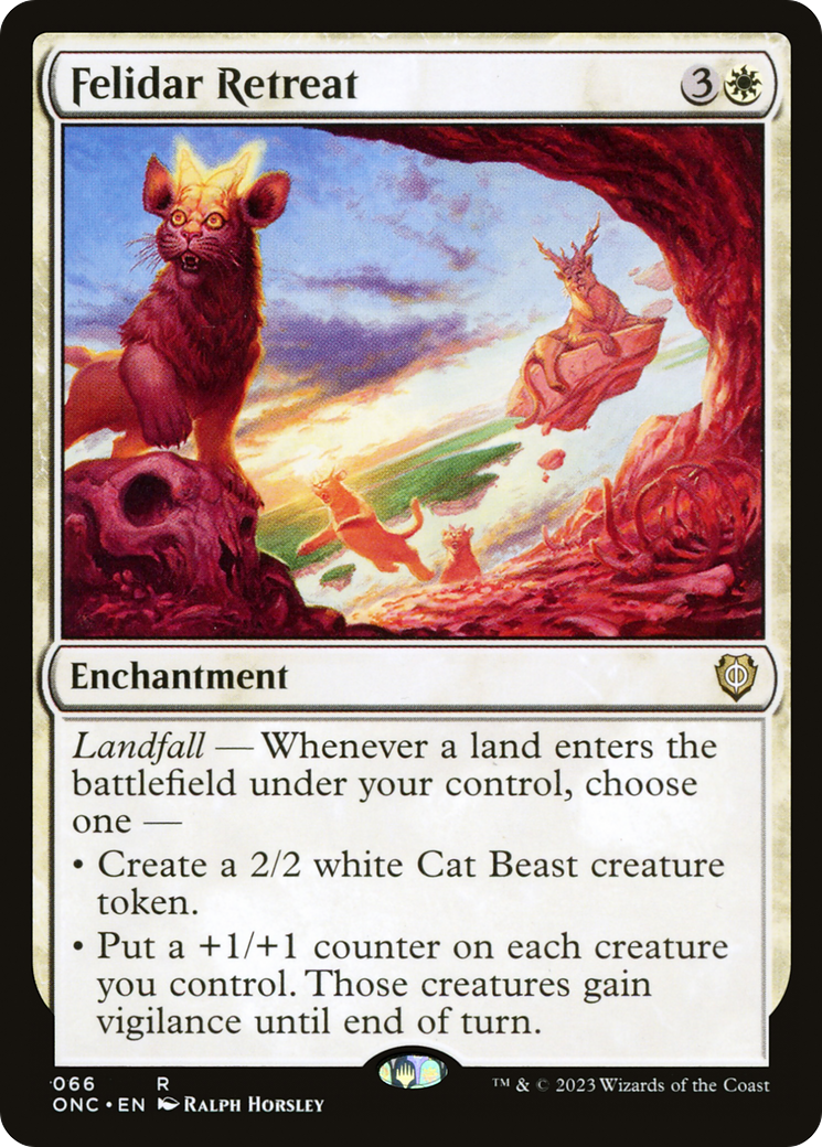 Felidar Retreat [Phyrexia: All Will Be One Commander] - Evolution TCG