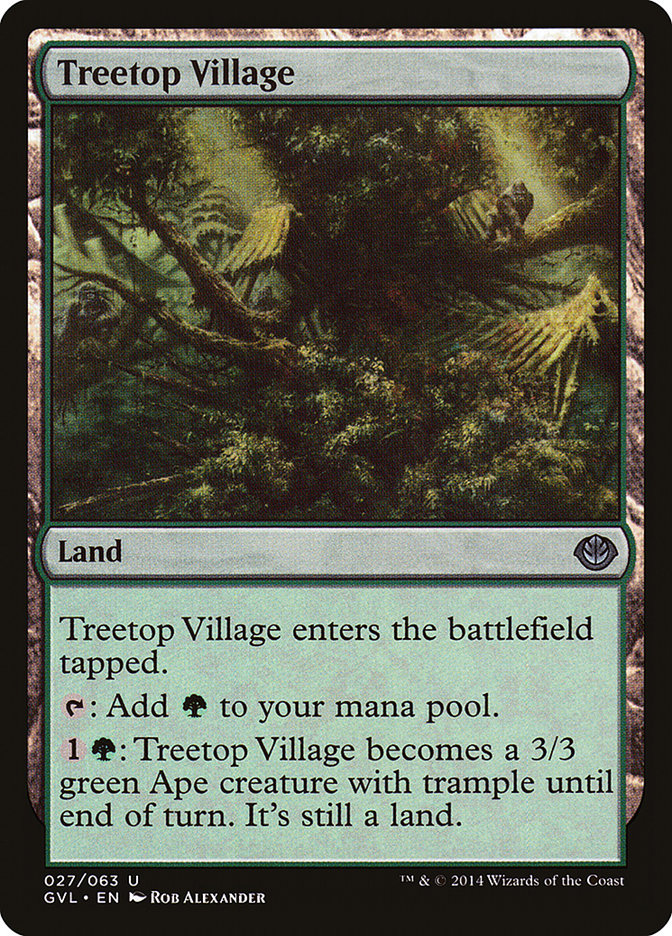 Treetop Village (Garruk vs. Liliana) [Duel Decks Anthology] - Evolution TCG