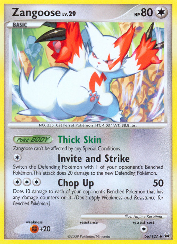 Zangoose (66/127) [Platinum: Base Set] - Evolution TCG